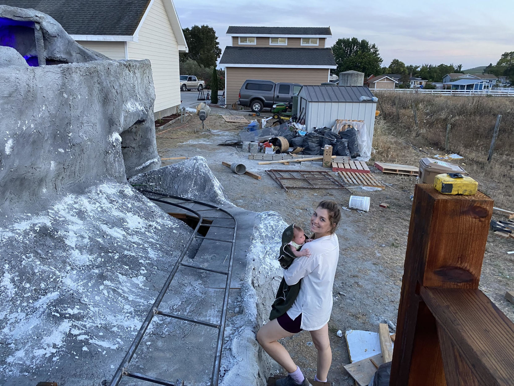 Building Napa's mini-Matterhorn roller coaster